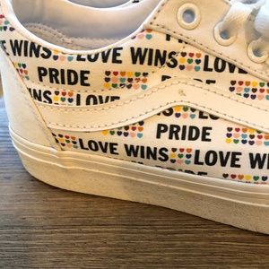 Vans sneakers -- Size 8, lightly worn, Pride!
